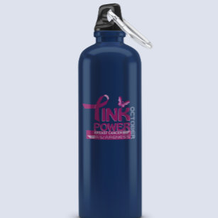 Pink Power-Breast Cancer Awareness Design 710 Ml Water Bottle