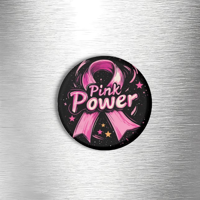 Pink Power Fridge Magnet (Creator Uploaded)