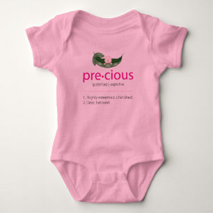 Pink "Precious" Definition Pea-in-a-Pod Baby Tee