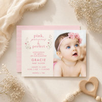 Pink Precious Perfect Wildflower Girl Photo Birth