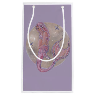 Pink pregnancy mermaid baby shower gift bag