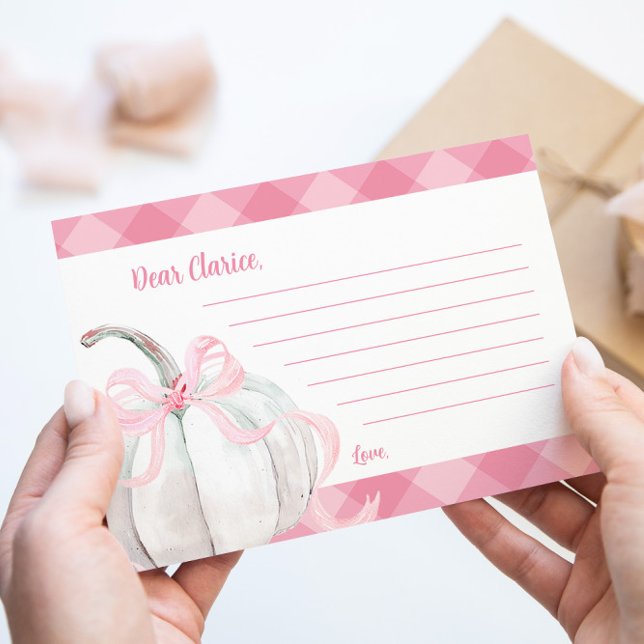 Pink Preppy Pumpkin Birthday Time Capsule Notes (Creator Uploaded)