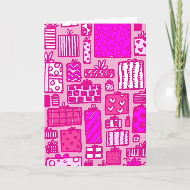 Pink Presents Card (Front)