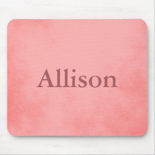 Pink Pretty Parchment Mouse Pad