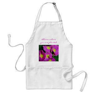 Pink Primrose Bloom where you are planted Apron