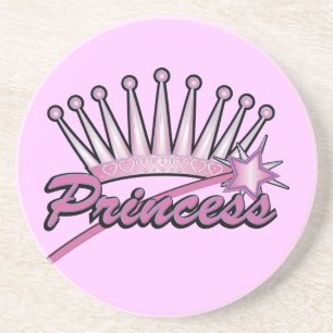 Pink Princes Crown Coaster