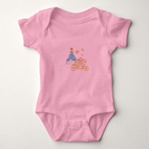Pink princess baby bodysuit