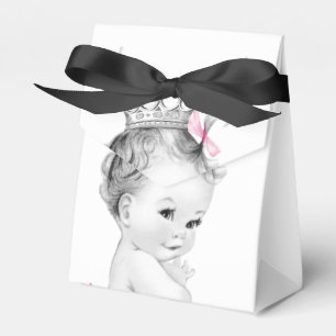 Pink Princess Baby Shower Favour Boxes