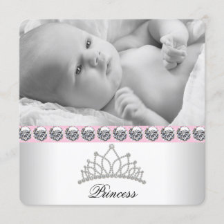 Pink Princess Birth Announcements