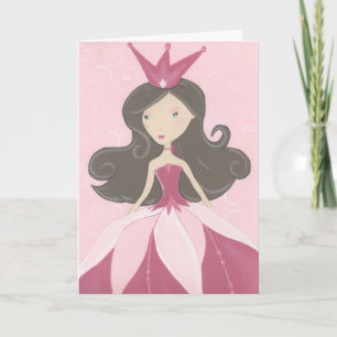 Pink Princess Birthday Card