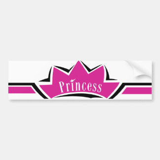 Pink Princess Bumper Sticker