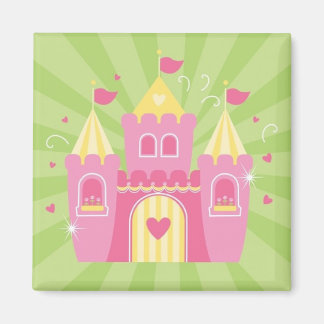 Pink Princess Castle Magnet