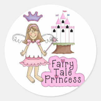 Pink Princess Classic Round Sticker