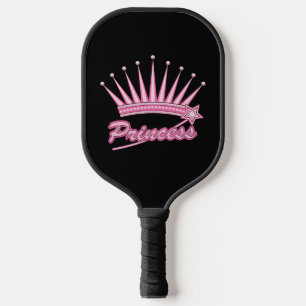 Pink Princess Crown Pickleball Paddle
