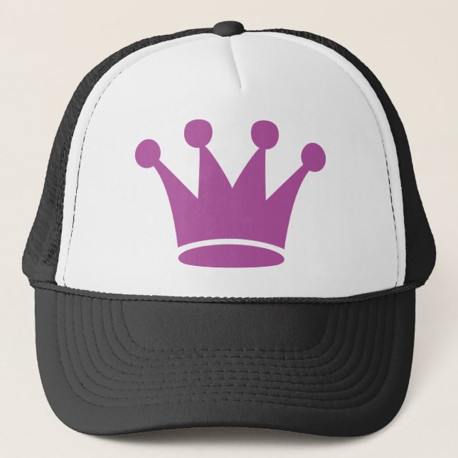 pink princess crown trucker hat (Front)