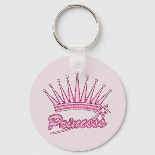 Pink Princess Crows Key Ring