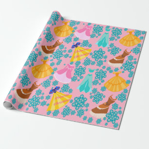 Pink Princess Dress wrapping paper
