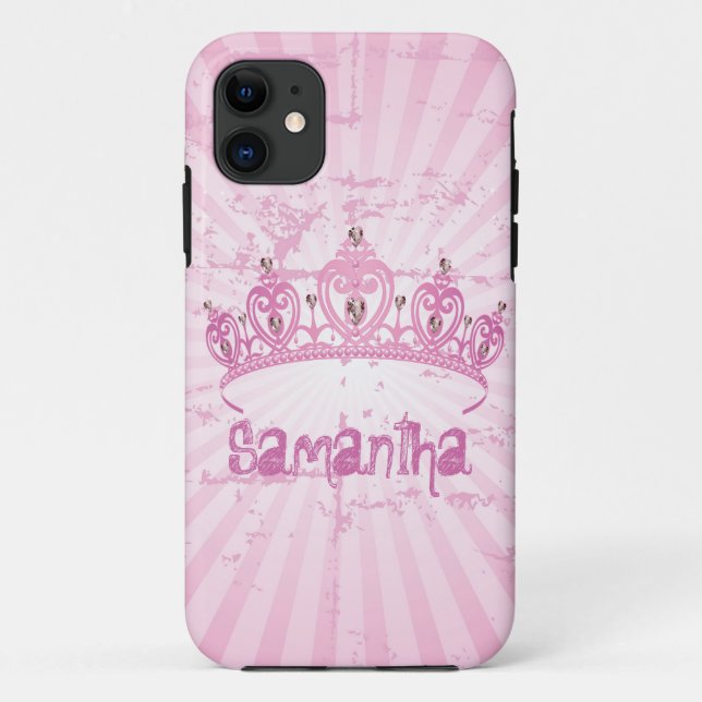 Pink Princess iPhone 5 Mate Barely There™ Case (Back)