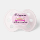 Pink Princess Personalised Pacifier