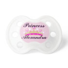 Pink Princess Personalised Pacifier