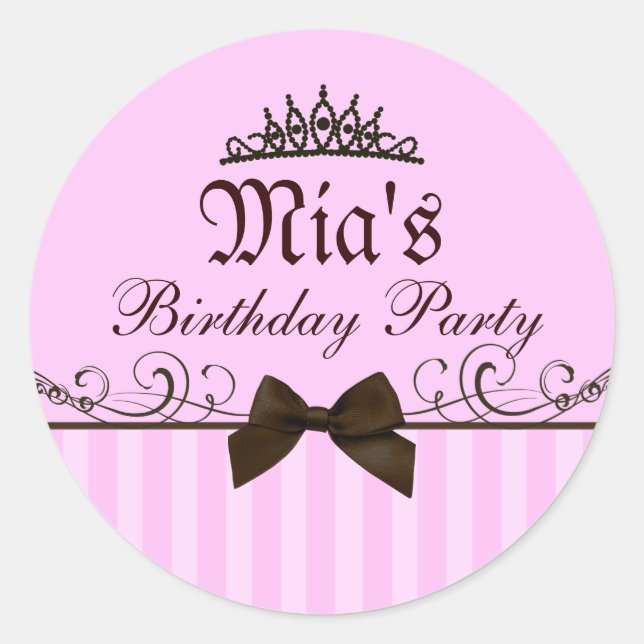 Pink Princess Sticker (Front)