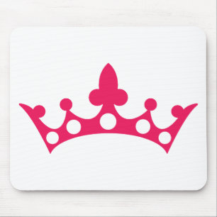 Pink Princess Tiara Mouse Pad
