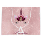 Pink Princess Unicorn Rose Gold Blush Pink Glitter