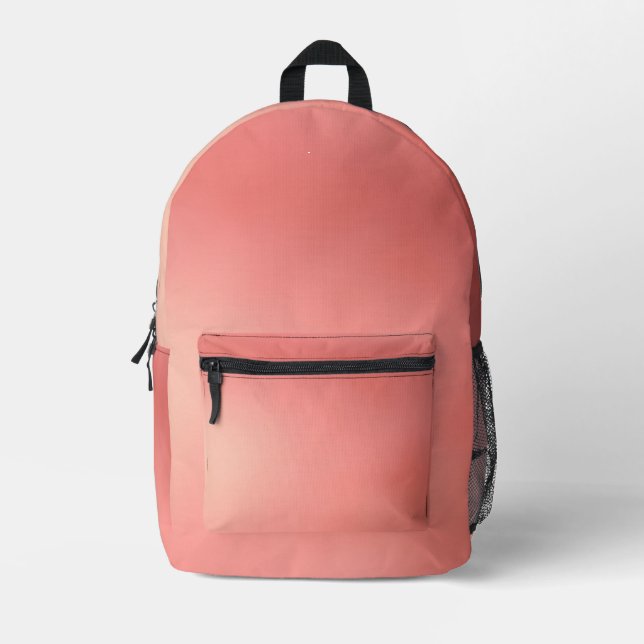 Pink Printed Backpack (Front)