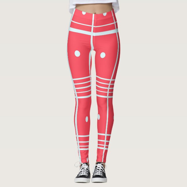 Pink printed leggings (Front)