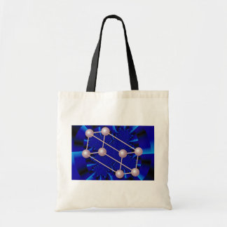 pink prism - blue rays Orbit Tote Bag