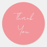 Pink Professional Handwritten Script Thank You