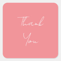 Pink Professional Handwritten Script Thank You
