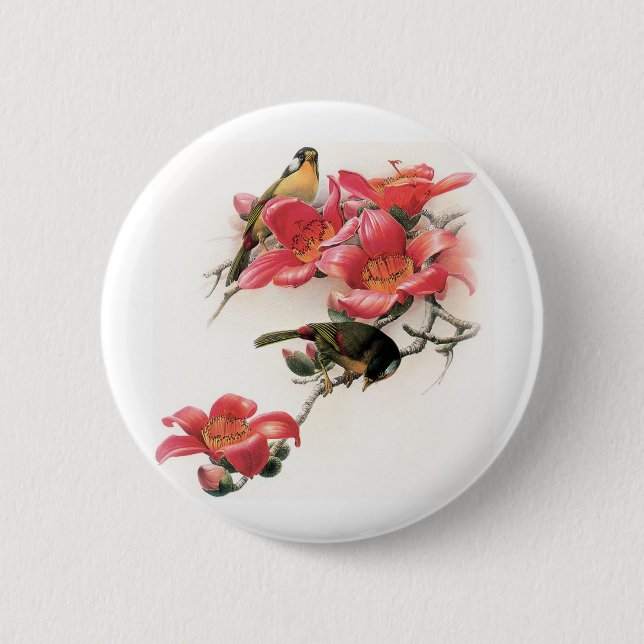 Pink Profusion 6 Cm Round Badge (Front)