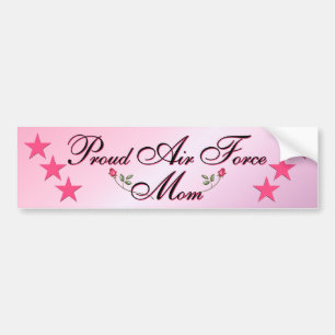Pink & Proud Air Force Mum Bumper Sticker