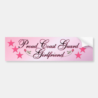 Pink & Proud Coast Guard Girlfriend Bumper Sticker