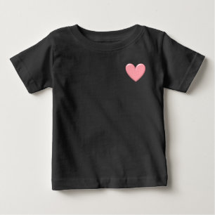 Pink Puffy Heart Baby T-Shirt