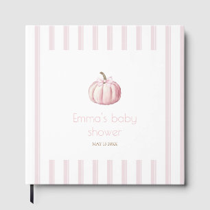 Pink Pumpkin Baby Shower Guest Book