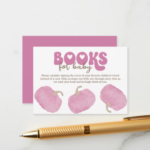 Pink Pumpkin Books for Baby Enclosure Card