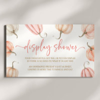 Pink Pumpkin Fall Bridal Shower Display Shower
