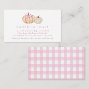 Pink Pumpkin Gingham Books for Baby Enclosure