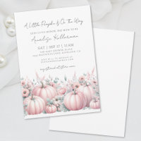 Pink Pumpkin Girl Fall Baby Shower