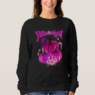 Pink Pumpkin Halloween Cool For Halloween Celebrat Sweatshirt
