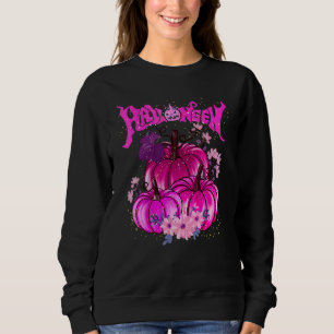 Pink Pumpkin Halloween Cool For Halloween Celebrat Sweatshirt