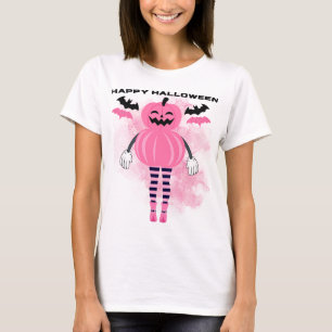 Pink pumpkin Halloween T-Shirt