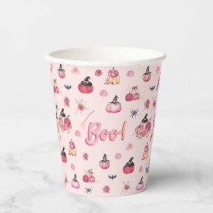 Pink Pumpkin Paper Cup