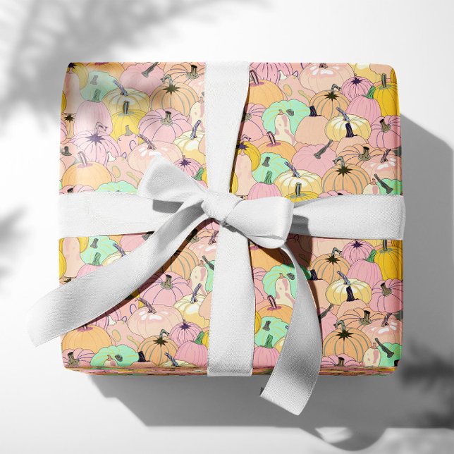 Pink Pumpkin Patch Wrapping Paper (Creator Uploaded)