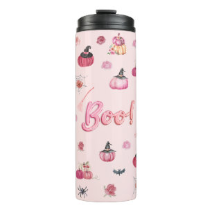 Pink  Pumpkin Thermal Tumbler
