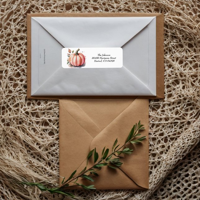 Pink Pumpkin Watercolor Boho Baby Boy Shower (Creator Uploaded)