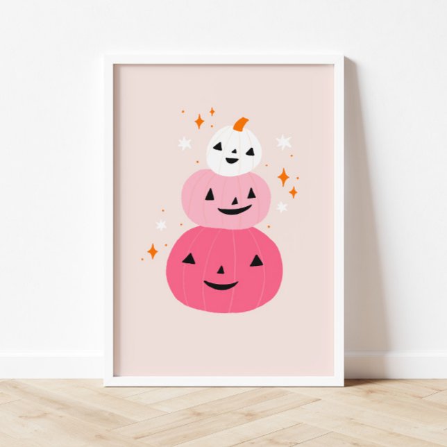 Pink Pumpkins Halloween  Poster (Creator Uploaded)