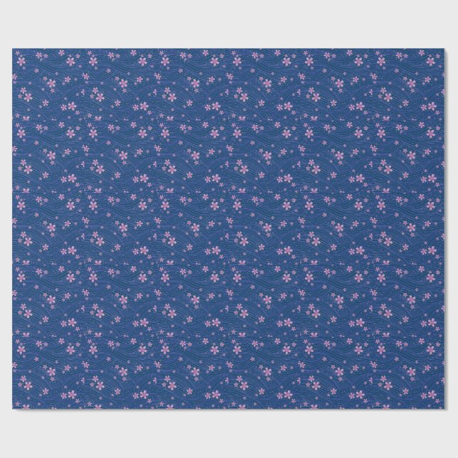 pink purple and blue wrapping paper (Flat)